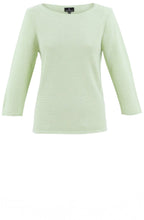 Apple Green Patterned Knit Sweater