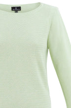 Apple Green Patterned Knit Sweater