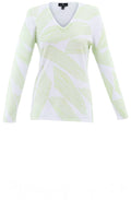 Apple Green Polka Dot Fine Knit Sweater