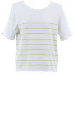 Apple Green Striped Reversible Sweater