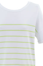 Apple Green Striped Reversible Sweater