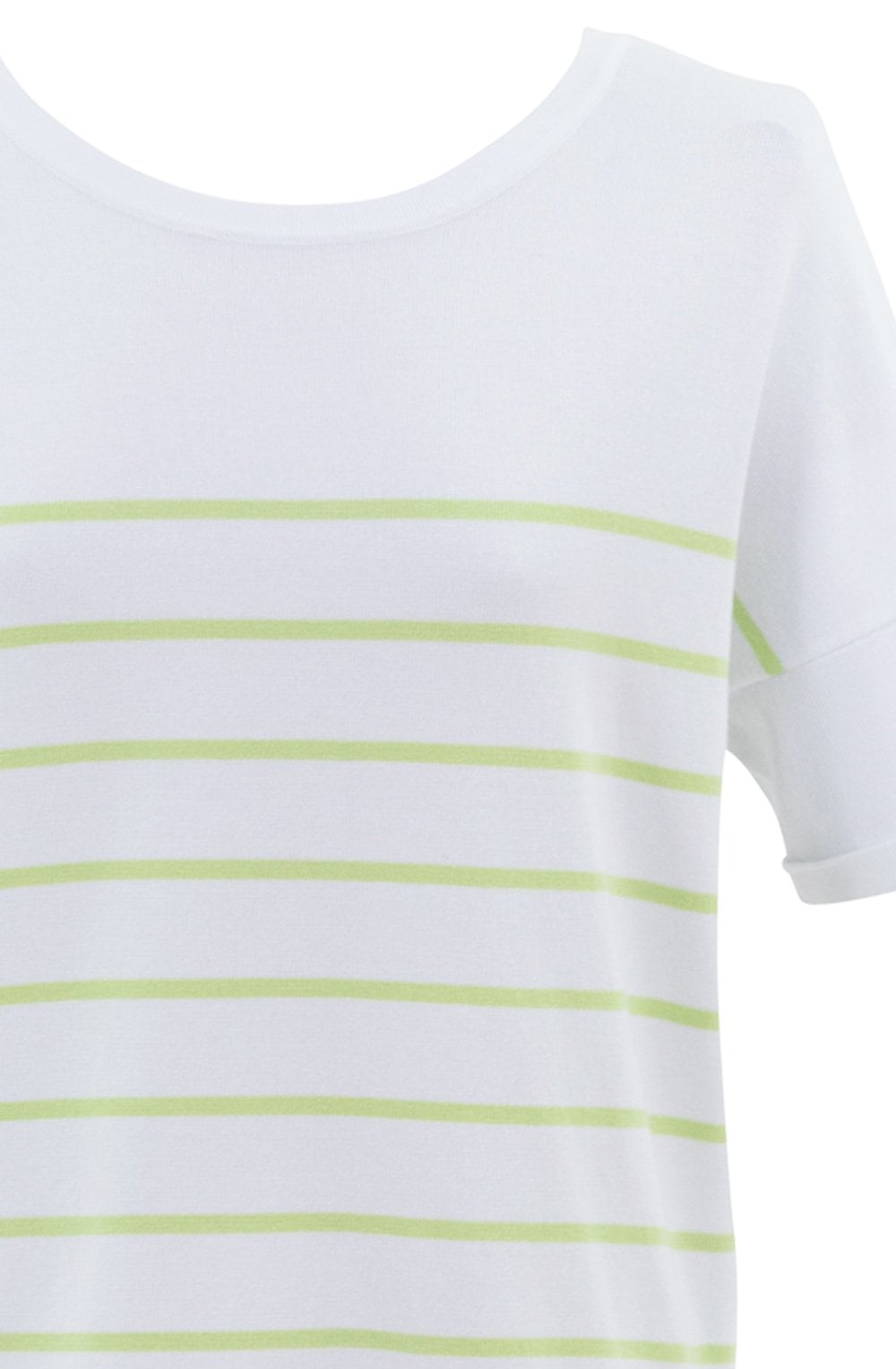 Apple Green Striped Reversible Sweater