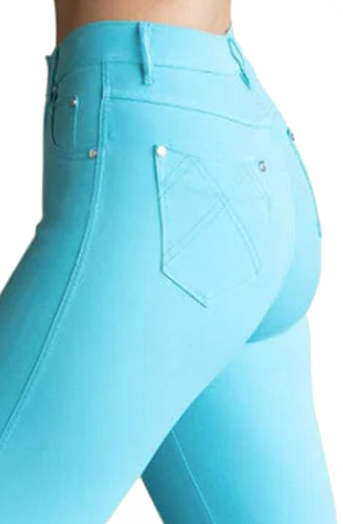 Aqua Cropped Jeans