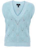 Aqua Mint Open Knit Slip Over