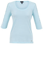 Aqua Mint Peep Hole Crochet Top