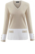 Marble Beige and White Jumper