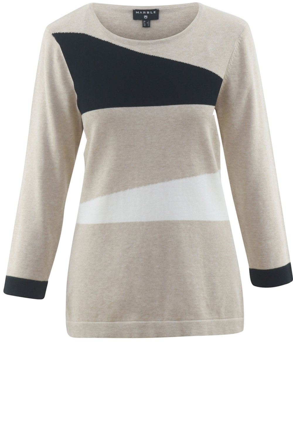Marble Beige black and white Jumper