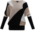 Beige Bold Design Jumper