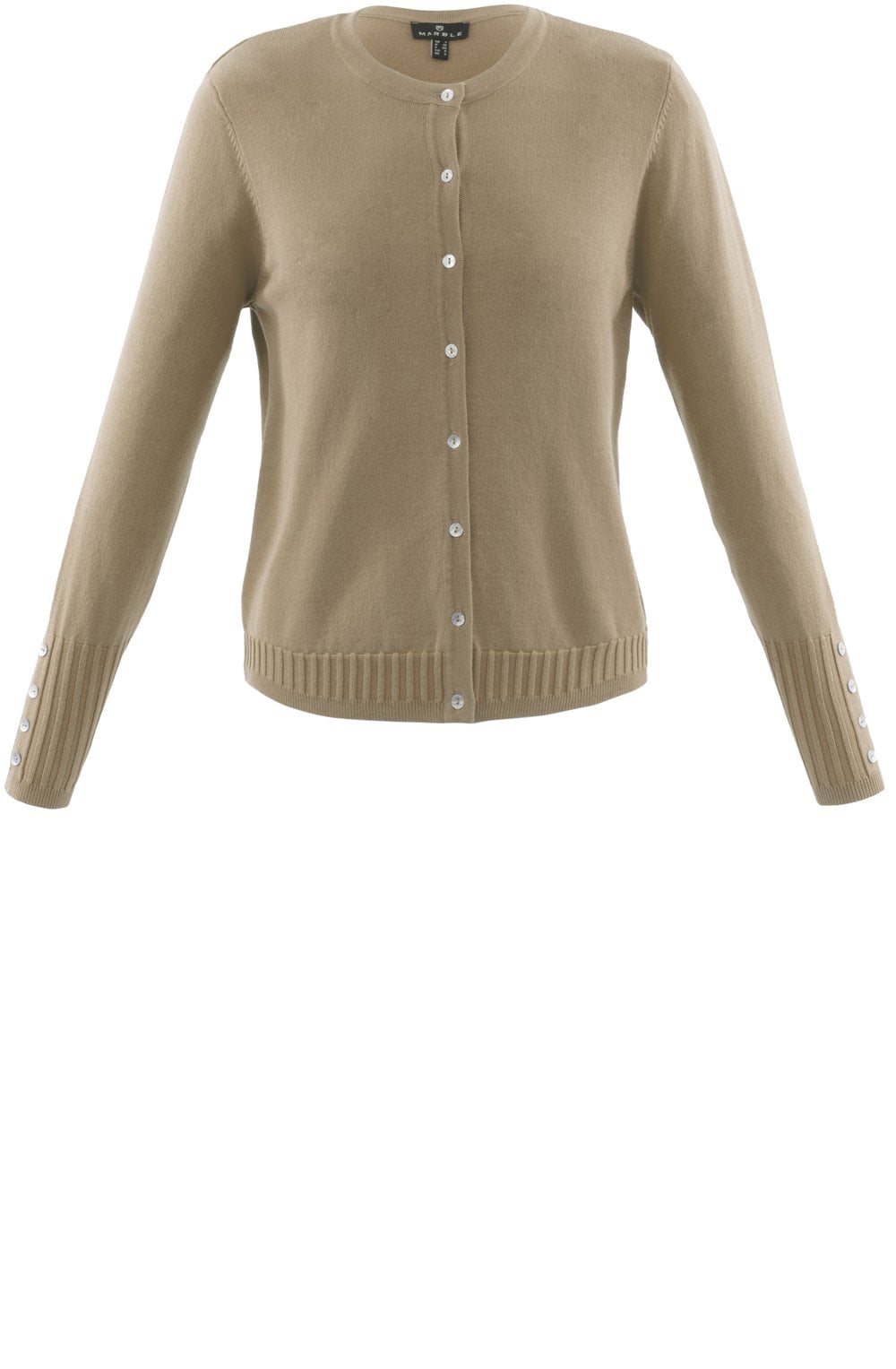 Beige Knit Cardigan