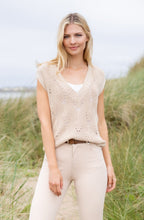 Beige Open Knit Slip Over