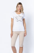 Beige Star and Stripes T Shirt