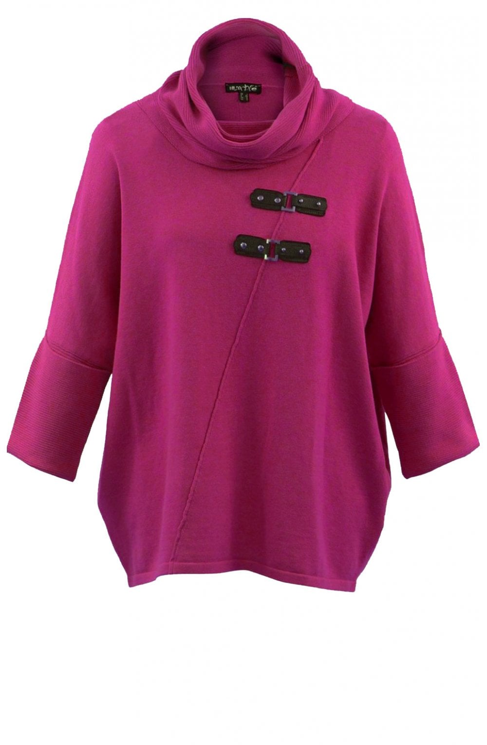 Berry Pink Cowl Neck Jumper