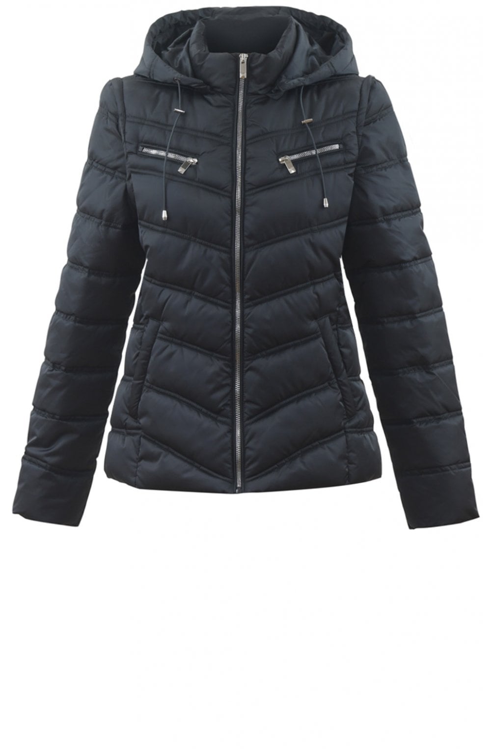 Black Quilted Coat