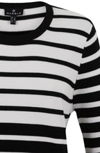 Black and White Oversized Cuff Jumper