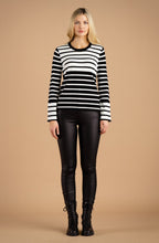 Black and White Oversized Cuff Jumper
