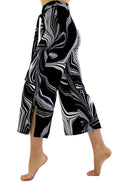 Black and White Patterned Culottes