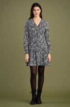Black and White Patterned Dress and Jumper Set