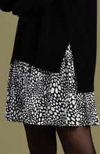 Black and White Patterned Dress and Jumper Set