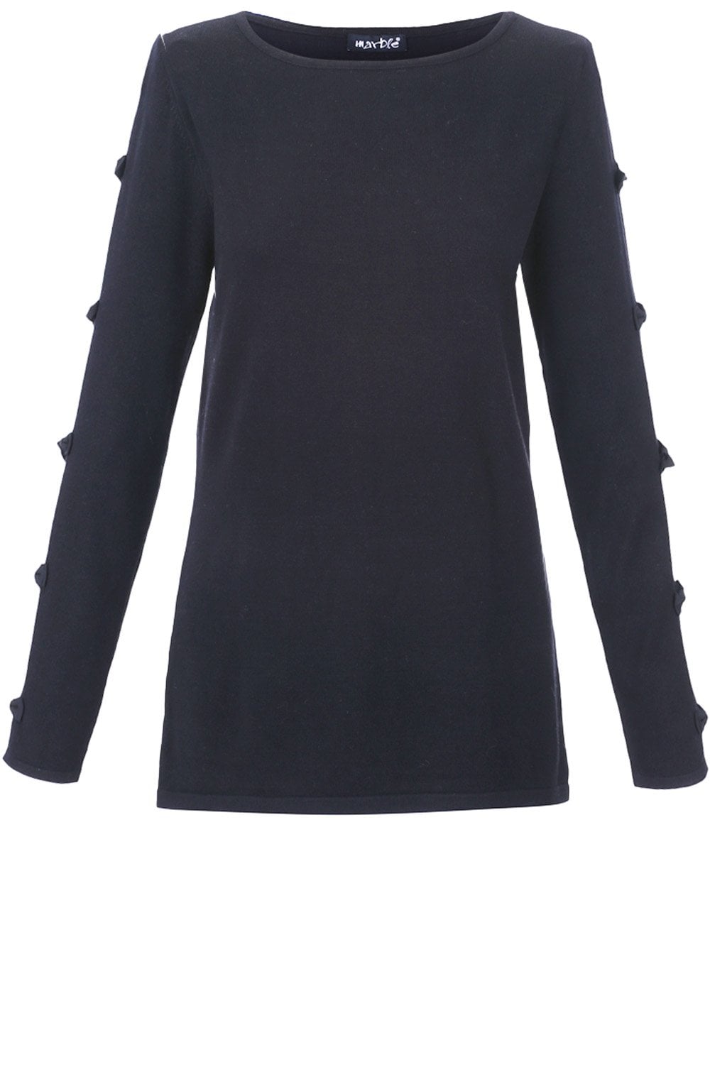 Black Bow Sleeve Sweater