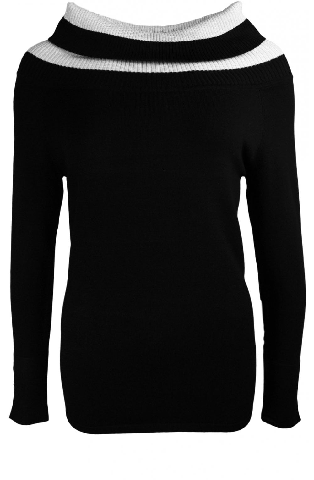 Black Cowl Neck Jumper