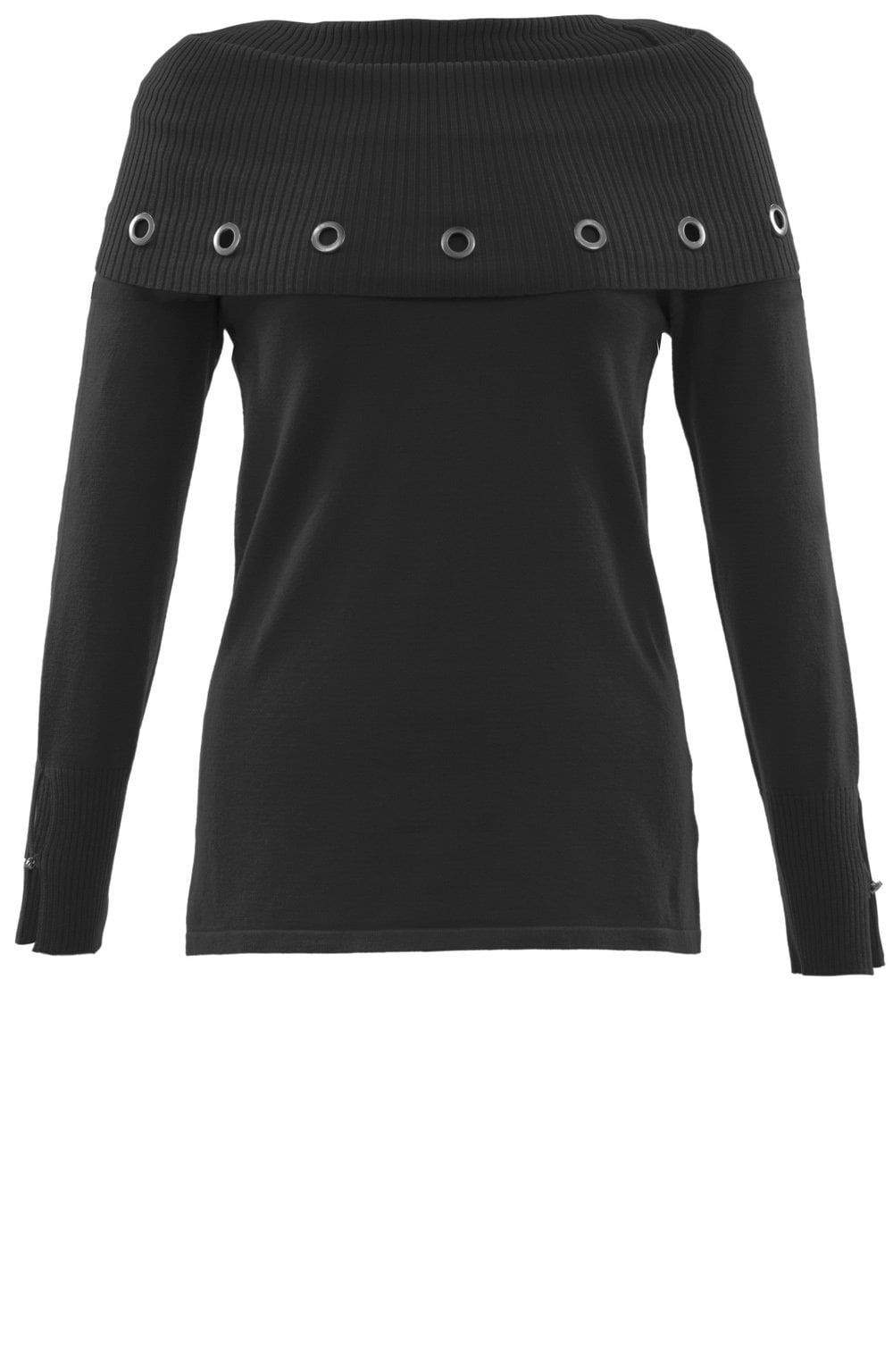 Black Cowl Neck Jumper