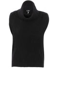 Black Cowl Neck Sleeveless Jumper