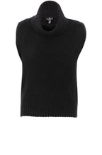 Black Cowl Neck Sleeveless Jumper