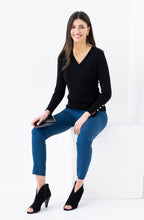Black Cross Over Jumper