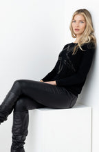 Black Diamante Star Top
