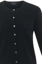 Black Fine Knit Cardigan