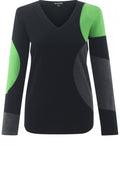 Black & Green Jumper
