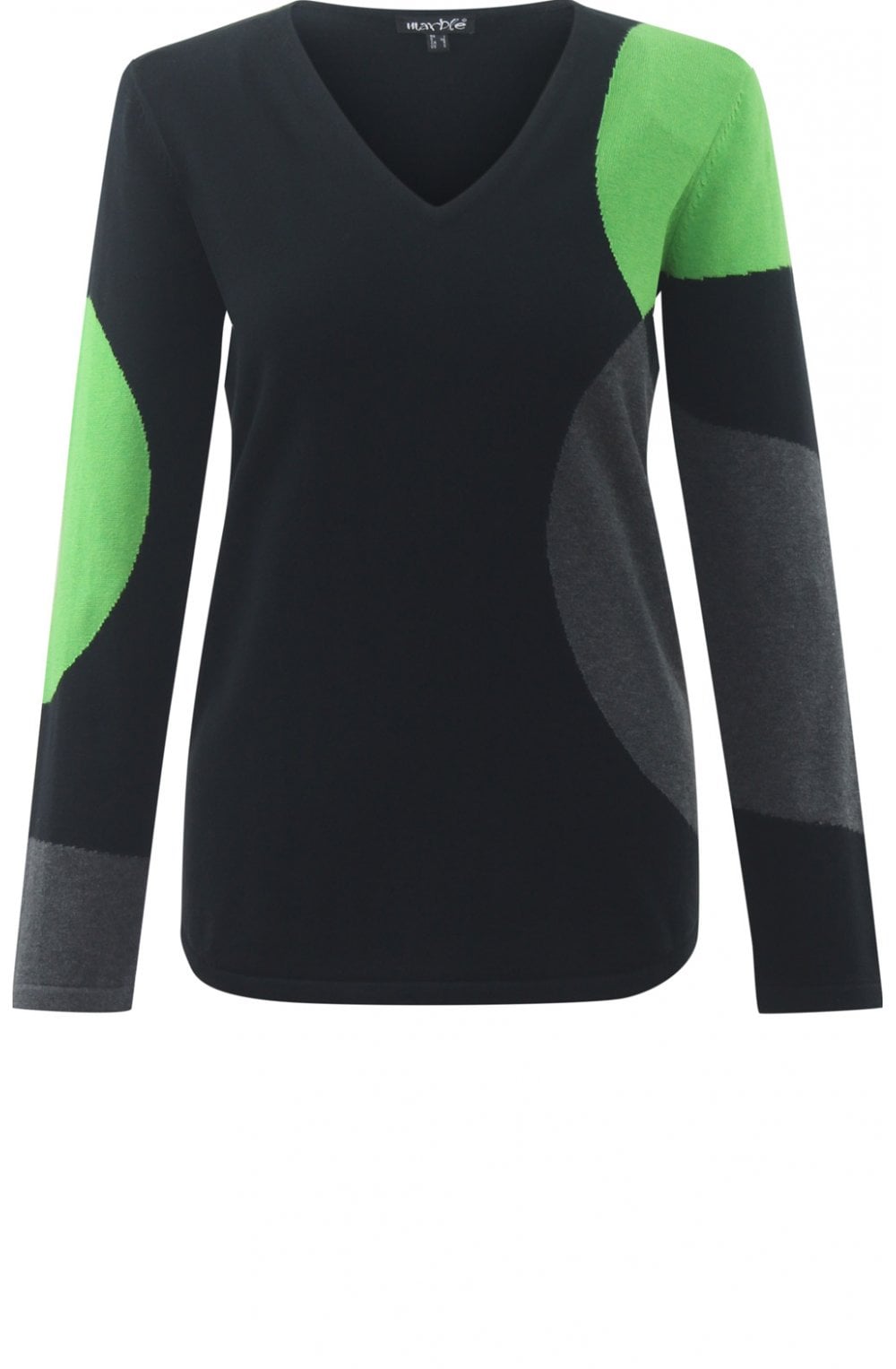 Black & Green Jumper