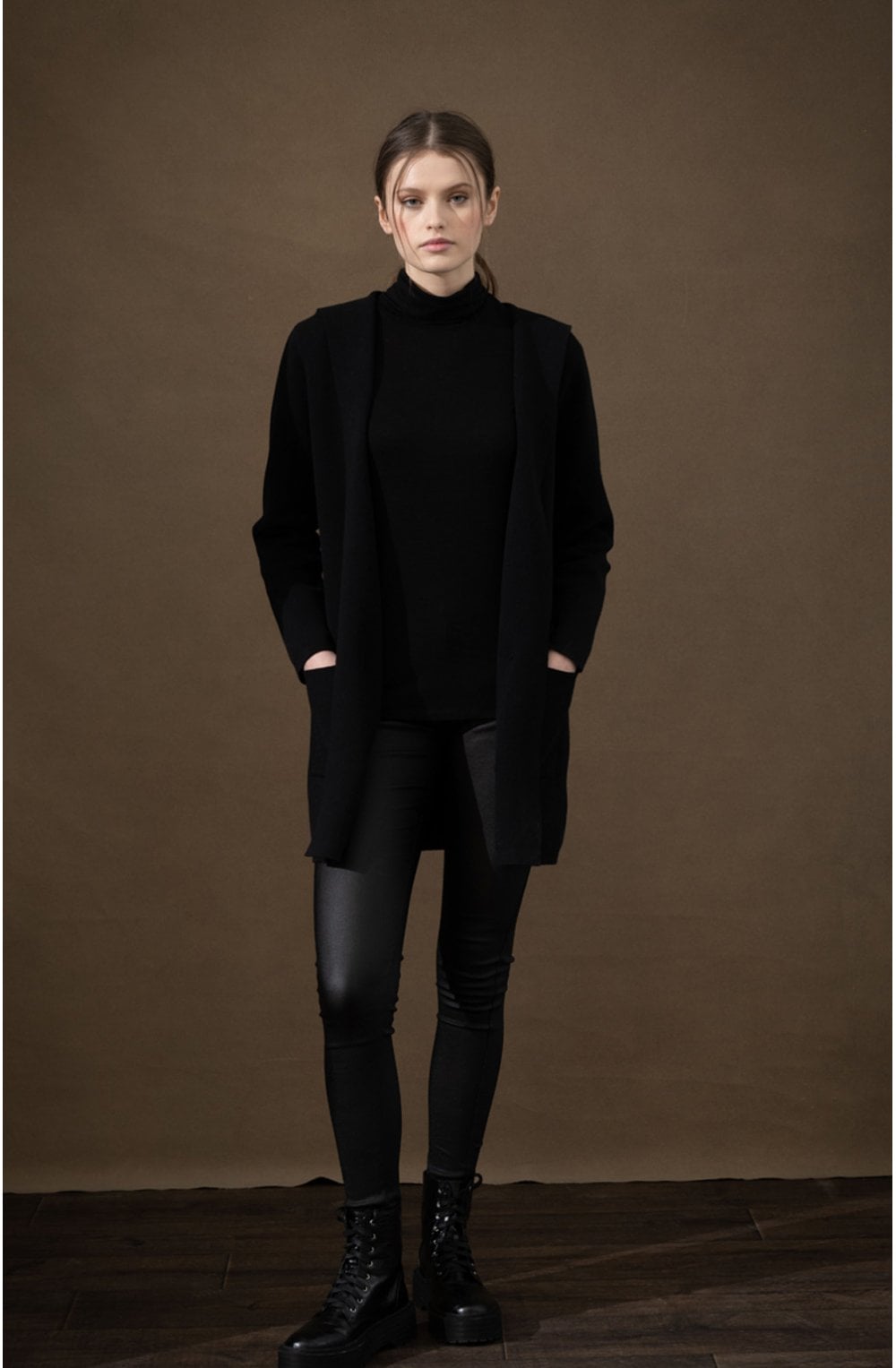 Black Knit Cardigan