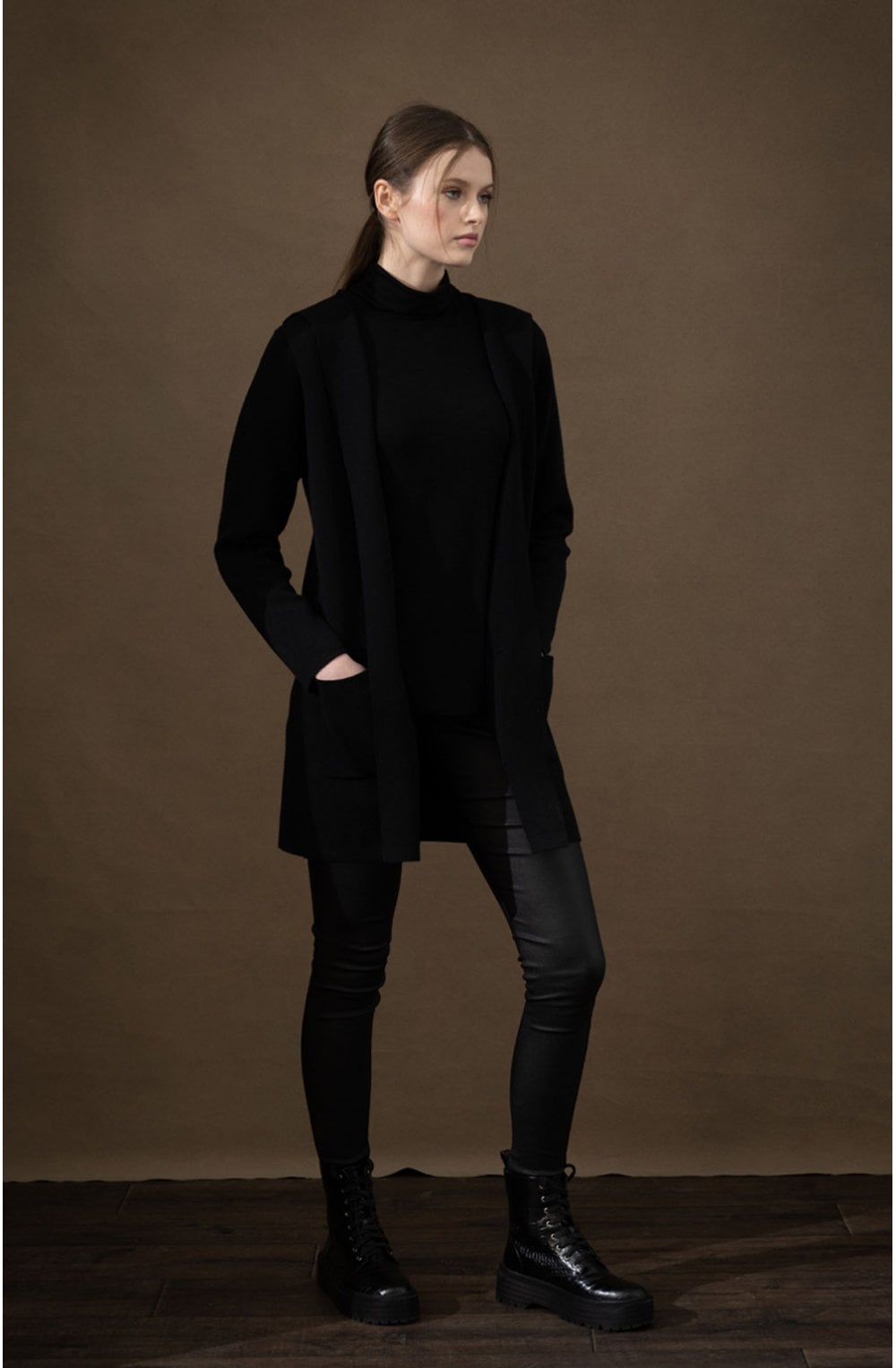 Black Knit Cardigan