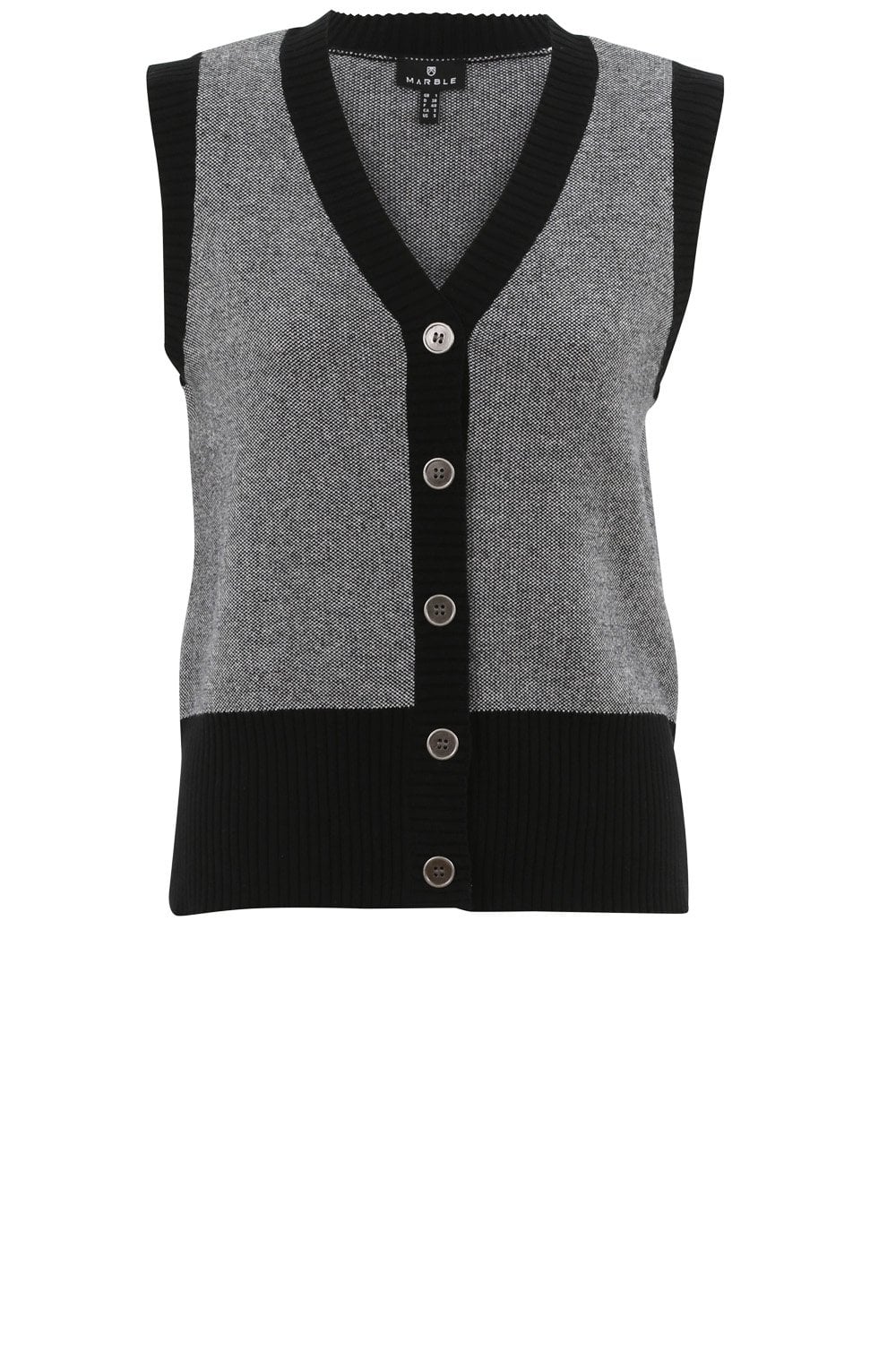 Black Knitted Waistcoat