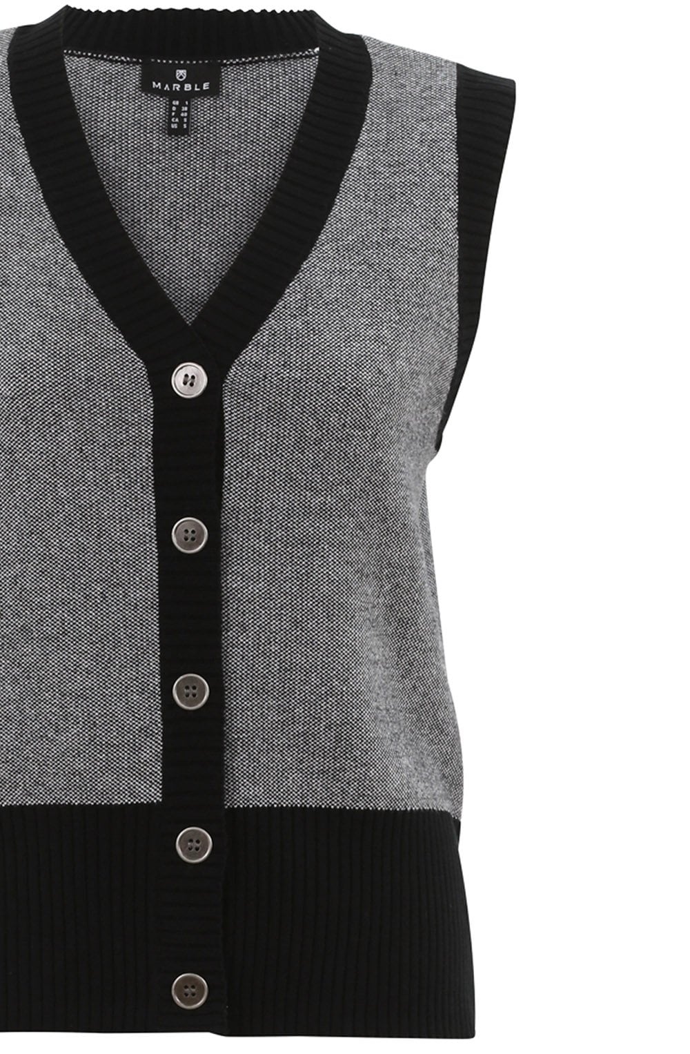 Black Knitted Waistcoat