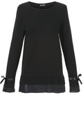 Black Layered Effect Sweater