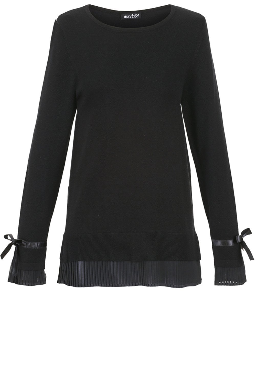 Black Layered Effect Sweater