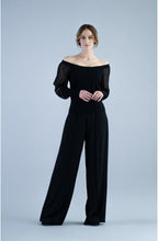 Black Mesh Sleeve Jumper