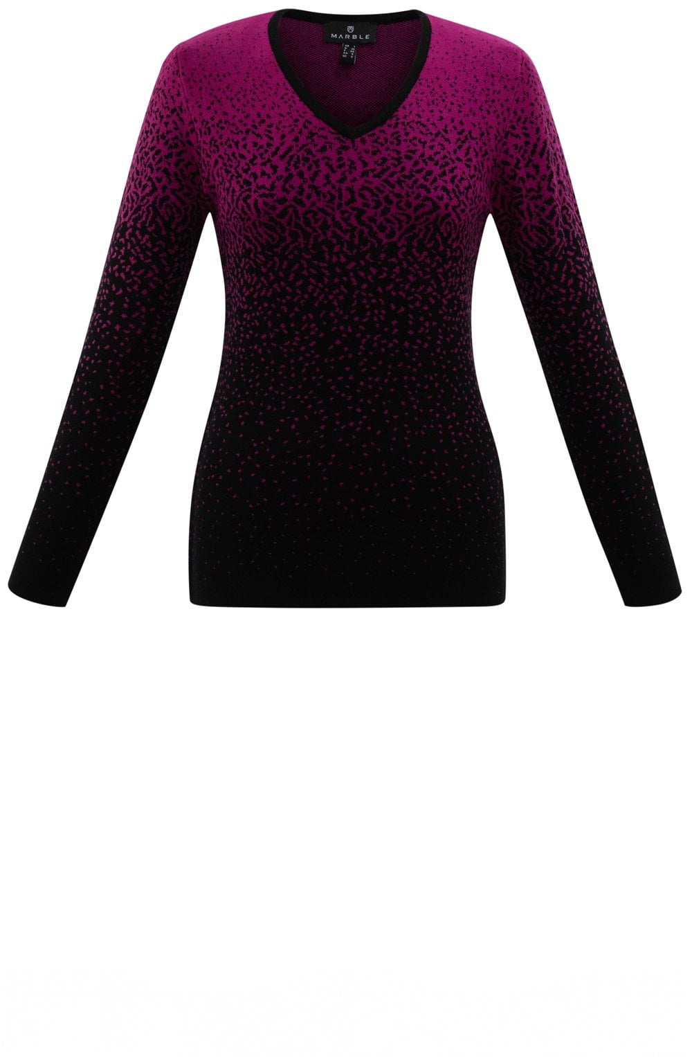 Black & Pink Bold Print Jumper