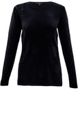 Black Rhinestone Detailed Jumper