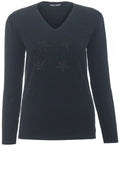 Black Rhinestone Star Jumper