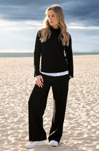 Black Roll Neck Fitted Jumper
