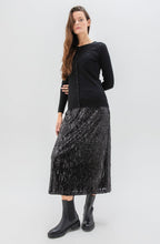 Black Sparkle Cardigan Look Sweater