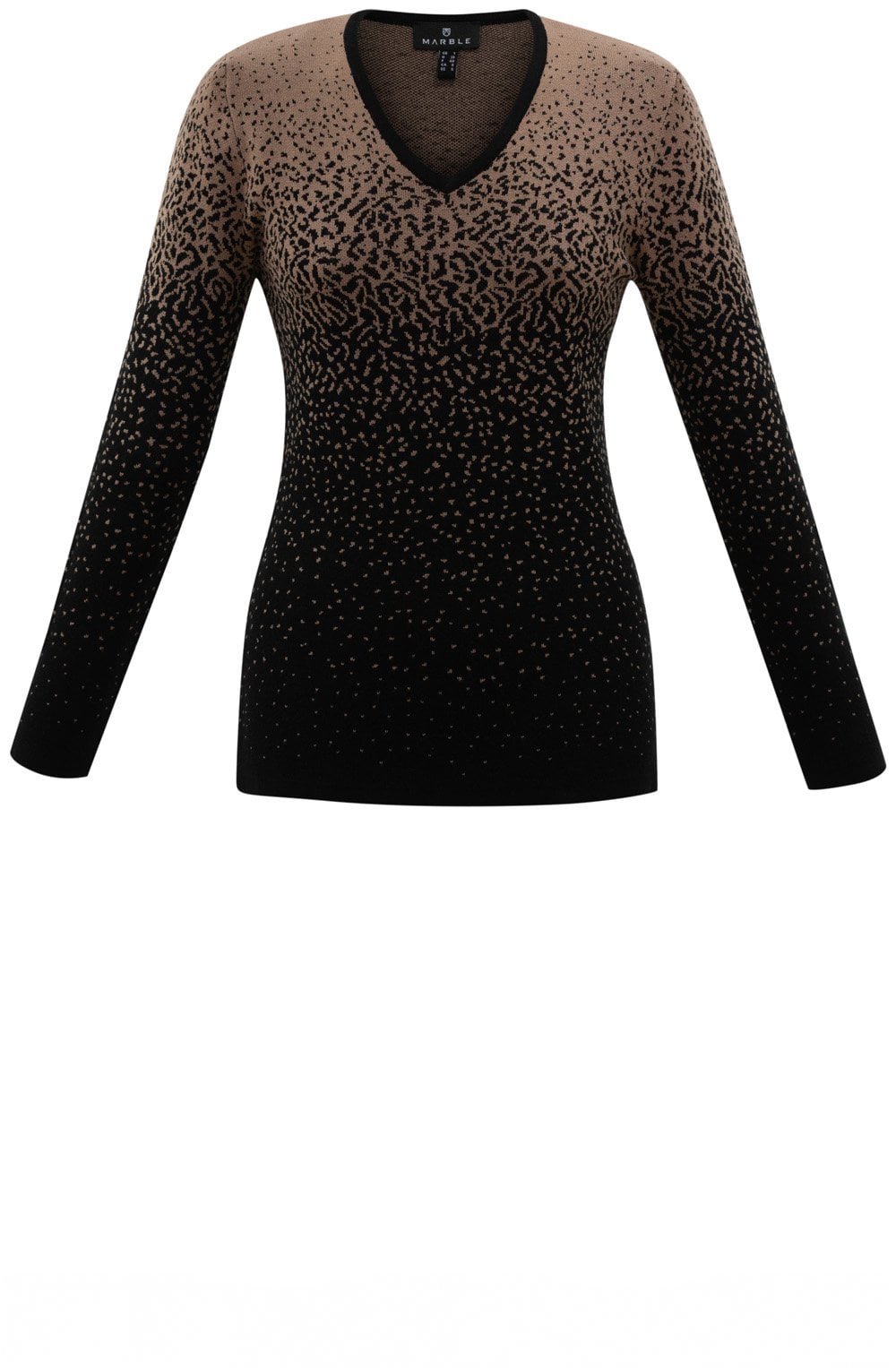 Black & Tan Bold Print Jumper