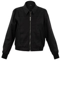 Black Wax Coated Biker Jacket
