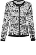 Black & White Bold Print Cardigan
