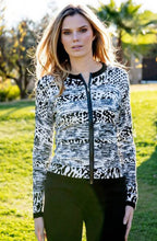 Black & White Bold Print Cardigan