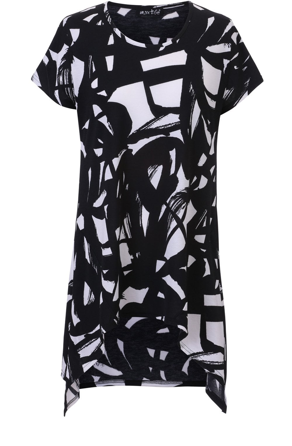Black & White Bold Print Tunic