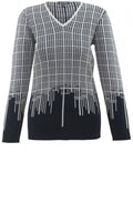 Black & White Check Jumper